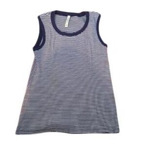 White Stag Striped Tank Top‎ Blue & White Sleeveless Casual Top Sz L(12/14)